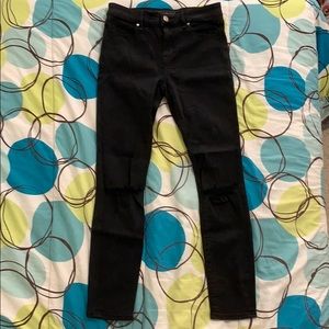a&f black skinny jeans